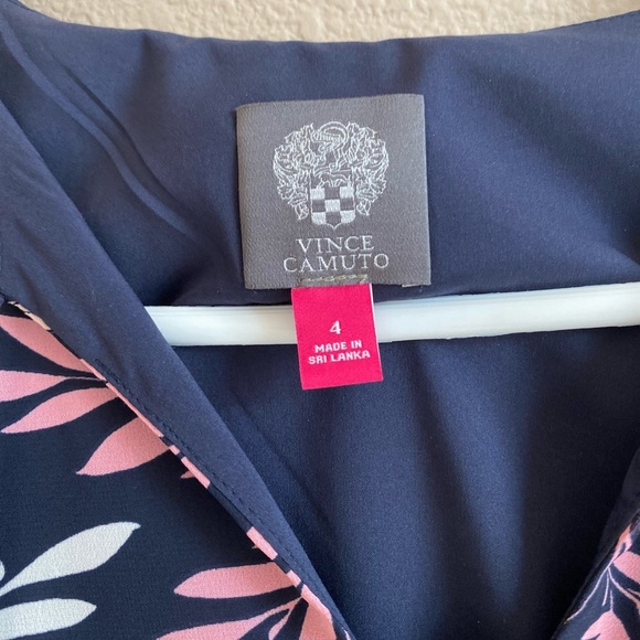 Vince Camuto Chiffon Float Dress w/ Tiered Sleeves - Picture 6 of 8